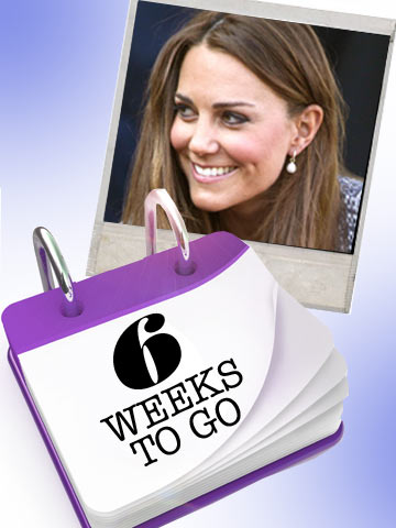 6 weeks to go! It's official - pregnant Kate Middleton can now no longer see her toes! 