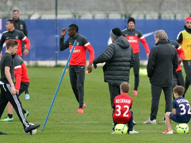 Brooklyn, Cruz and Romeo Beckham | Paris Saint-Germain FC | Pictures | Photos | New | Celebrity News