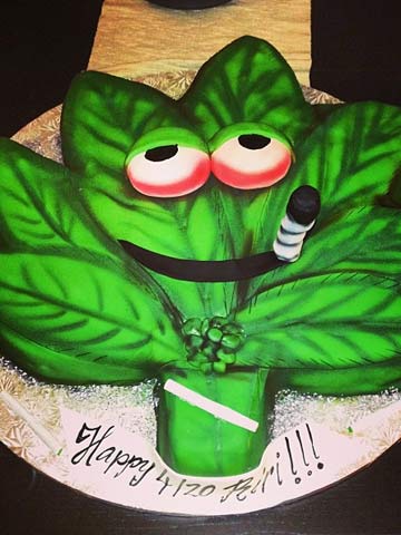 Cara Delevingne celebrates on Twitter and Rihanna gets a weed cake for International Marijuana Day