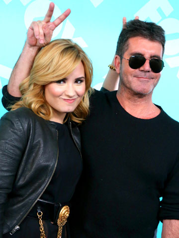 Simon Cowell and Demi Lovato | Celebrity Spy | Pictures | Photos | New | Celebrity News