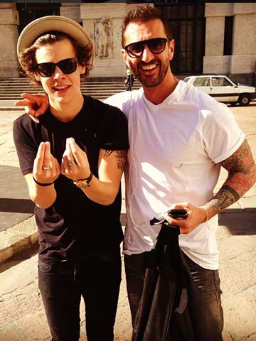 Nick Grimshaw, watch out! Harry Styles strikes up new bromance while on tour with One Direction in Italy