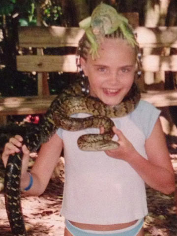 OMG! Wild model Cara Delevingne strangled by snake!