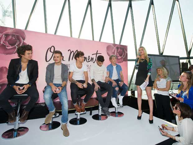 One Direction and Laura Whitmore | Our Moment Perfume Launch | Pictures | Photos | New | Celebrity News