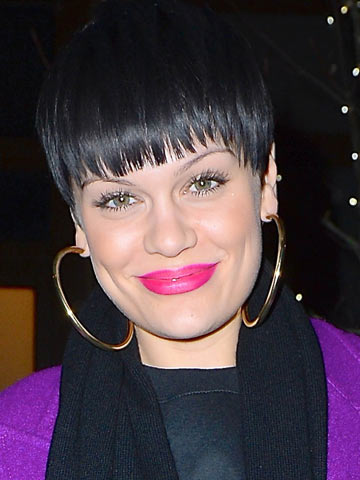 Jessie J puts lilac Brit Awards lipstick disaster behind her and wows in New York wearing hot pink shade Jessie J puts lilac Brit Awards lipstick disaster behind her and wows in New York wearing hot pink shade