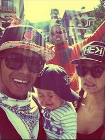 baby lewis hamilton